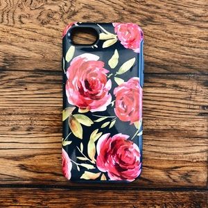 Navy floral Otterbox case for iphone 6/6S